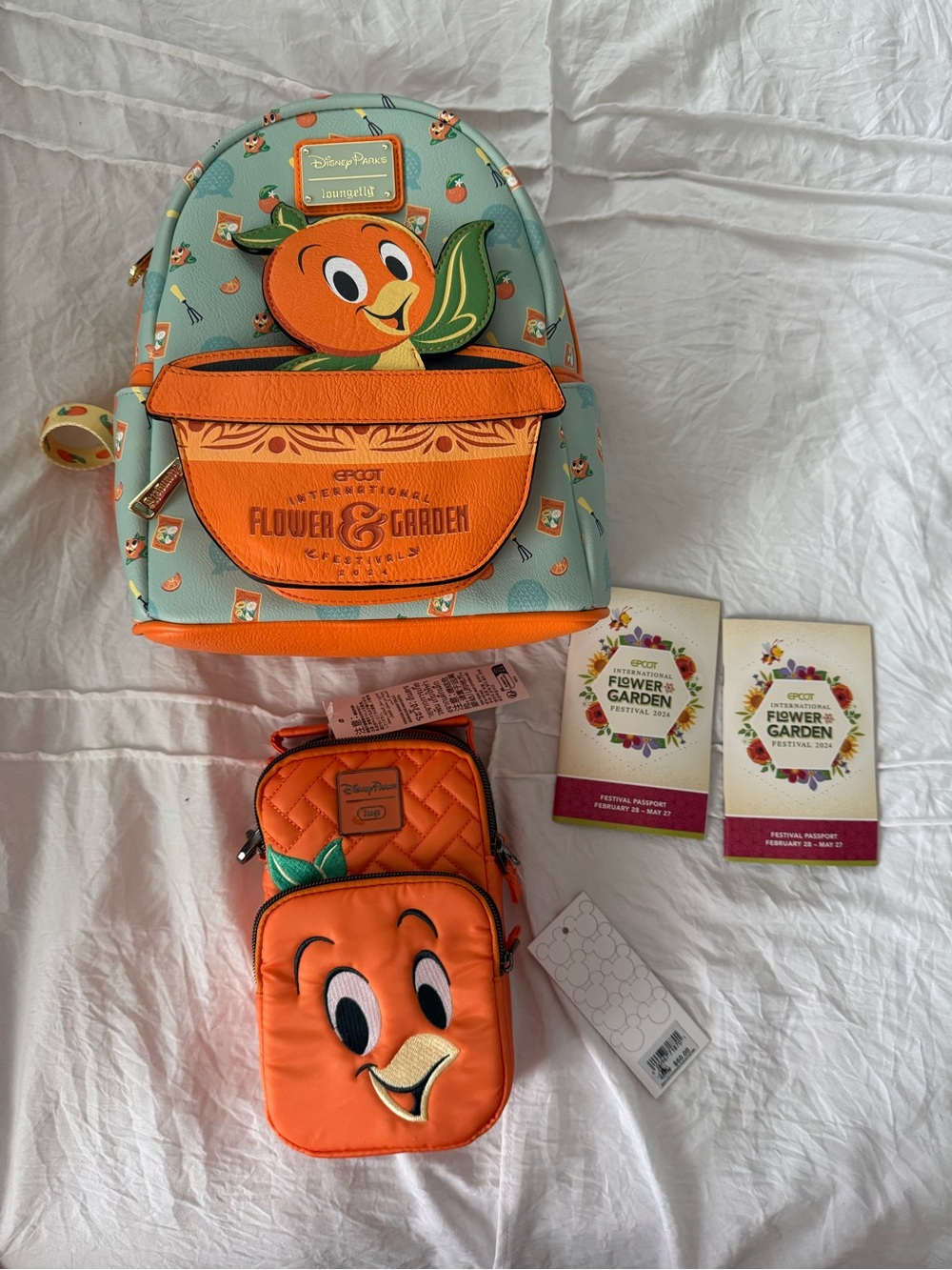 Disney Loungefly Orange Bird and Lug Crossbody - 2024 Flower & Garden Festival - Picture 1 of 16